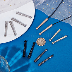 12Pcs 6 Colors Alloy Cord End&nbsp;FIND-ME0001-10