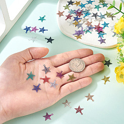 70Pcs 14 Colors 430 Stainless Steel Etched Metal Embellishments Pendants&nbsp;STAS-TA0003-18