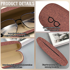 1Pc Oval Polyester Eyeglass Cases&nbsp;AJEW-CN0007-32A