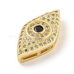 Brass Micro Pave Clear Cubic Zirconia Beads&nbsp;KK-G493-10G-01