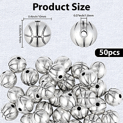 50Pcs Tibetan Style Alloy Beads&nbsp;FIND-PA0001-43A