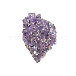 Electroplate Natural Drusy Amethyst Display Decorations&nbsp;PW-WG62588-01