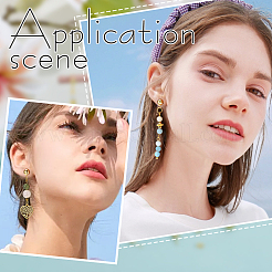 60Pcs 4 Styles 304 Stainless Steel Stud Earring Findings&nbsp;STAS-NB0001-99