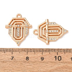 Alloy Rhinestone Pendants&nbsp;RB-CBAA987-01KCG