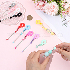 10Pcs 10 Colors Silicone Straw Cover Handle Charms&nbsp;DIY-SP0006-36