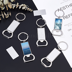 Sublimation Blanks Keychains Zinc Alloy Bottle Opener Blank Key Rings&nbsp;KEYC-PH0001-39P