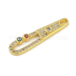 Brass Micro Pave Cubic Zirconia Pendants&nbsp;KK-B114-02G-03