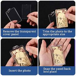24 Bags Acrylic & Iron Photo Frame Keychains&nbsp;AJEW-GL0003-43