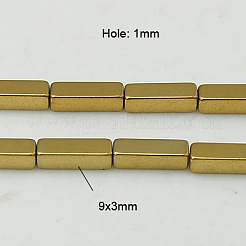 Non-Magnetic Synthetic Hematite Beads Strands&nbsp;G-H1608-9x3mm-1