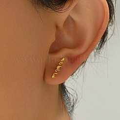 Stylish Vintage Spring Screw 201 Stainless Steel Stud Earrings&nbsp;UA8813