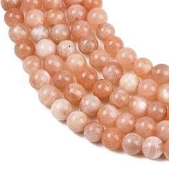 Round Natural Multi-Moonstone Beads Strands&nbsp;LS-G-I176-09-6mm