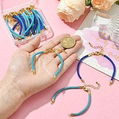 12Pcs 3 Colors Nylon Cords Bracelet Makings Fit for Connector Charms&nbsp;AJEW-YW0001-43A