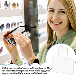 100Pcs Transparent PVC Glasses Price Tags Sleeve&nbsp;CDIS-GA0001-03