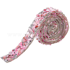 Resin Rhinestone Crystals Beaded Trim&nbsp;DIY-WH20050-05E