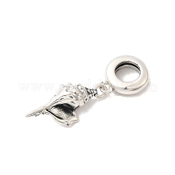 Anti-Tarnish 925 Sterling Silver European Dangle Charms&nbsp;STER-Z013-01P
