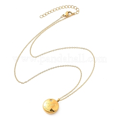304 Stainless Steel Clear Cubic Zirconia Constellation Pendant Necklaces&nbsp;NJEW-R021-02G-04