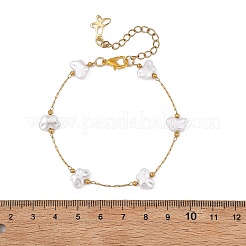 Butterfly ABS Imitation Pearl Beads Link Bracelets&nbsp;BJEW-JB13905