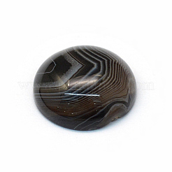 Dyed Natural Striped Agate/Banded Agate Cabochons&nbsp;X-G-R348-16mm-02