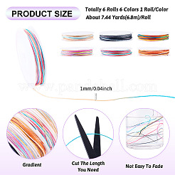 40.8M 6 Colors Waxed Polyester Cords&nbsp;YC-TA0001-25