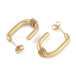 PVD Vacuum Plating 201 Stainless Steel Stud Earrings&nbsp;EJEW-I309-56B-G