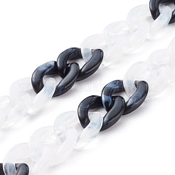 Handmade Acrylic Curb Chains&nbsp;AJEW-JB00943-03