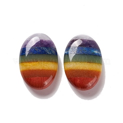 Chakra Theme Assembled Quartz Crystal & Amethyst & Lapis Lazuli & Green Aventurine & Topaz Jade & Red Aventurien & Red Jaspser Healing Massage Palm Stones&nbsp;G-D477-01