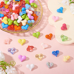 185Pcs 21 Colors Opaque & Transparent & UV Plating Acrylic Beads&nbsp;MACR-TA0002-37