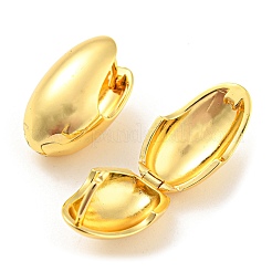 Rack Plating Brass Oval Hoop Earrings&nbsp;EJEW-A028-34G