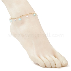 304 Stainless Steel Link Chain Anklets&nbsp;AJEW-AN00699-03