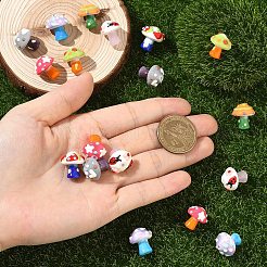 7Pcs 7 Colors Handmade Lampwork Bumpy Beads&nbsp;LAMP-YW0001-94