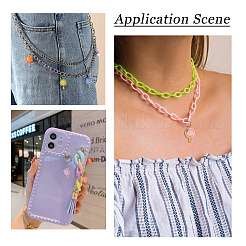 8Pcs Opaque Resin Pendants&nbsp;CRES-TA0001-70
