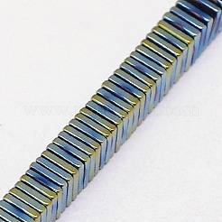 Electroplate Non-magnetic Synthetic Hematite Heishi Beads Strands&nbsp;G-J171A-2x2mm-04