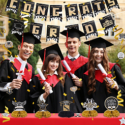 3Bags 3 Styles Graduation Season Paper Hanging Banners for Party Decorations&nbsp;AJEW-NB0009-40A