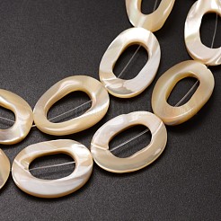 Natural Trochid Shell/Trochus Shell Beads Strands&nbsp;SSHEL-K008-07