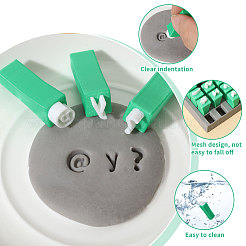 Plastic Lowercase Letter Clay Stamp Sets&nbsp;DIY-WH0591-269A