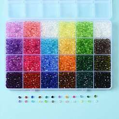 138g 23Colors Transparent Acrylic Beads&nbsp;TACR-FS0001-69