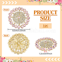 Brass Rhinestone Applique&nbsp;DIY-FG0009-88C