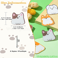 8Pcs 8 Styles Acrylic Brooches&nbsp;FIND-CJ0001-94
