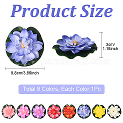 Artificial EVA Foam Lotus Leaf & Flower&nbsp;AJEW-SP0003-26E