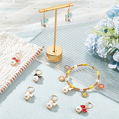 Alloy Enamel Bowknot Locking Stitch Markers&nbsp;HJEW-PH01572