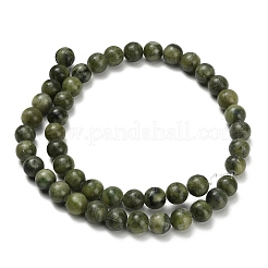 Natural Chinese Jade/Southern Jade Beads Strands&nbsp;G-P626-8mm-01