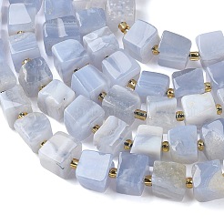 Natural Blue Lace Agate Beads Strands&nbsp;G-G053-B23-01