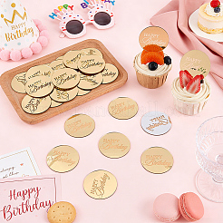 48Pcs Acrylic Cake Toppers&nbsp;AJEW-FG0006-05A