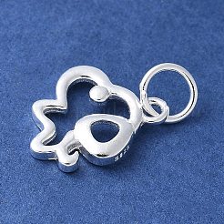 925 Sterling Silver Chinese Zodiac Outline Charms&nbsp;STER-P066-02S-11