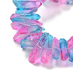 Natural Dyed Quartz Beads Strands&nbsp;G-G791-14I