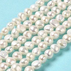 Natural Cultured Freshwater Pearl Beads Strands&nbsp;PEAR-E017-06