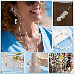 26Pcs 26 Styles Natural White Shell Oval Beads&nbsp;BSHE-PH0001-59