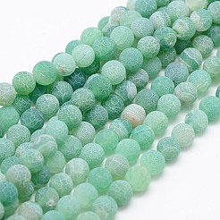 Natural Weathered Agate Beads Strands&nbsp;G-G589-6mm-08
