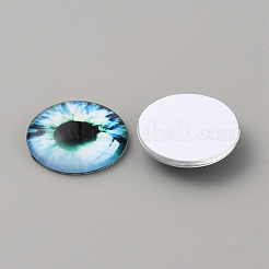 Glass Cabochons&nbsp;LS-GLAA-WH0033-75H-10