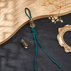Brass Parachute Rope European Beads&nbsp;FIND-WH0609-62AG
